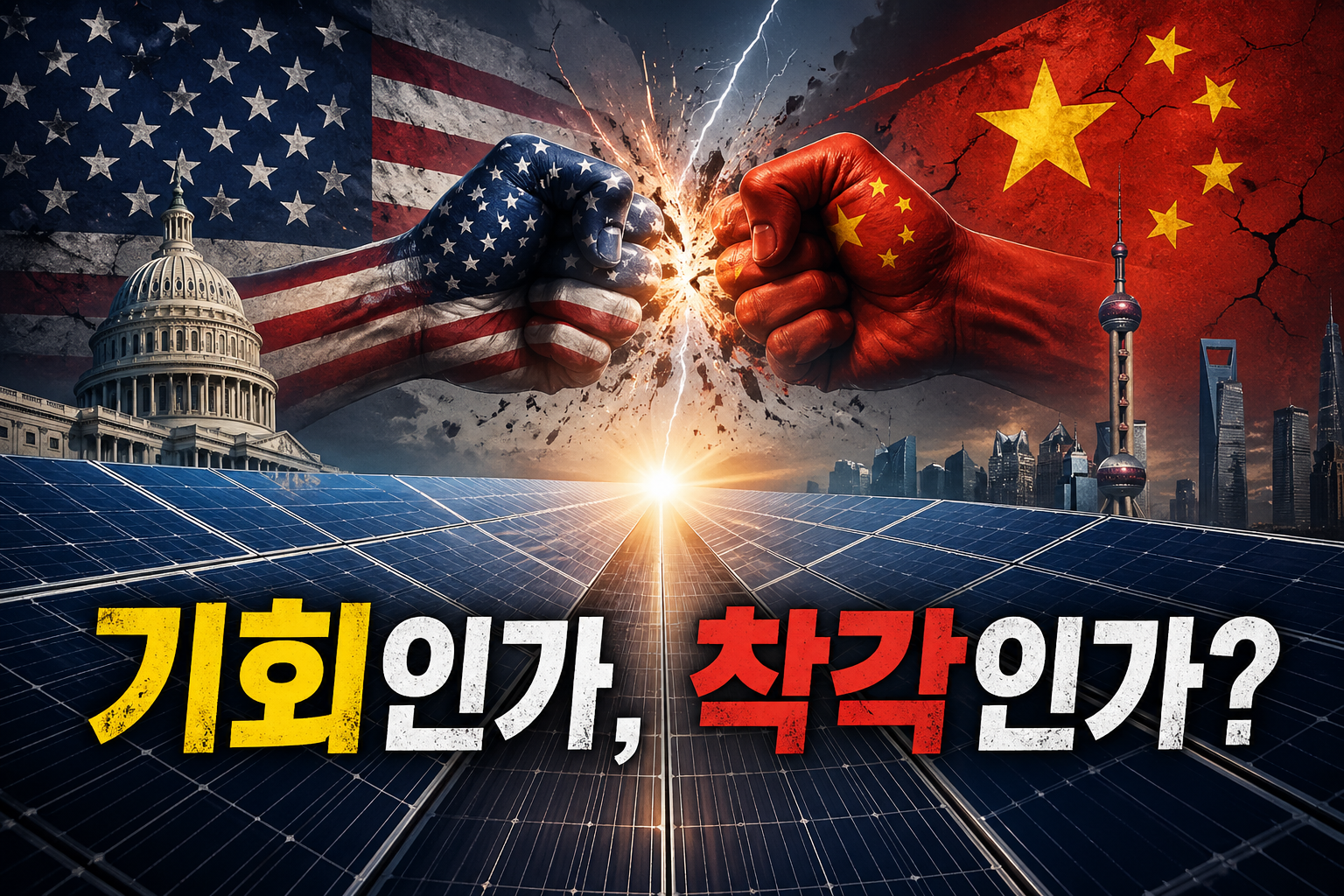 미vs중 태양광 경쟁 이미지