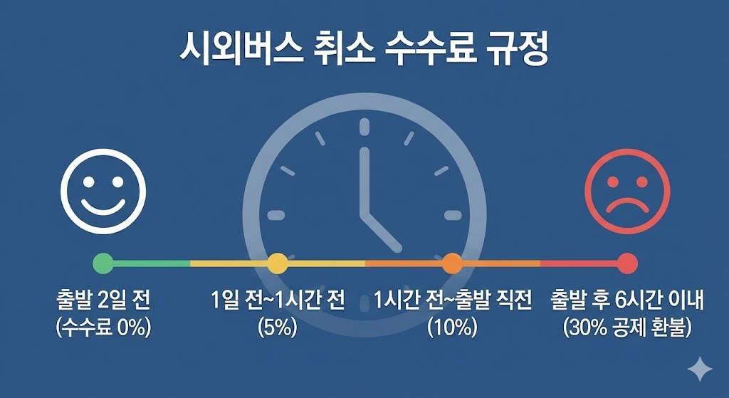 취소 수수료 및 환불 규정