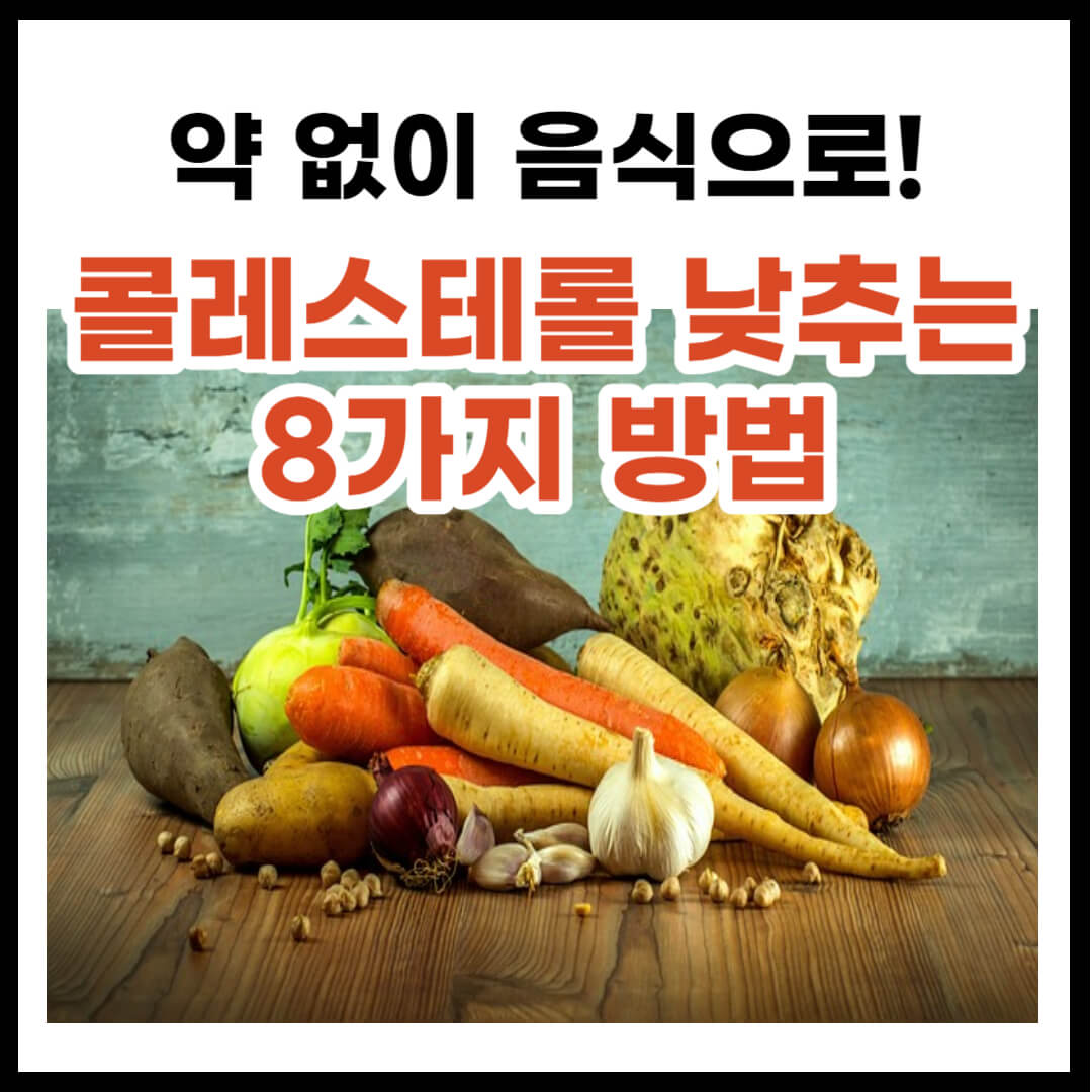 콜레스테롤 낮추는 방법 8가지