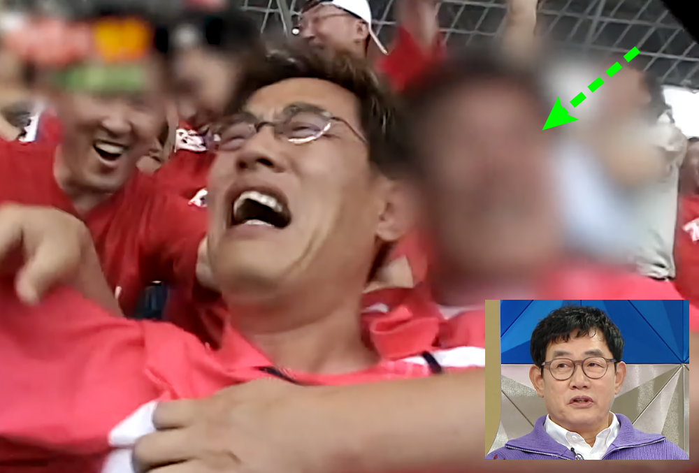 이경규와 모자이크 모습으로 등장한 조형기모습