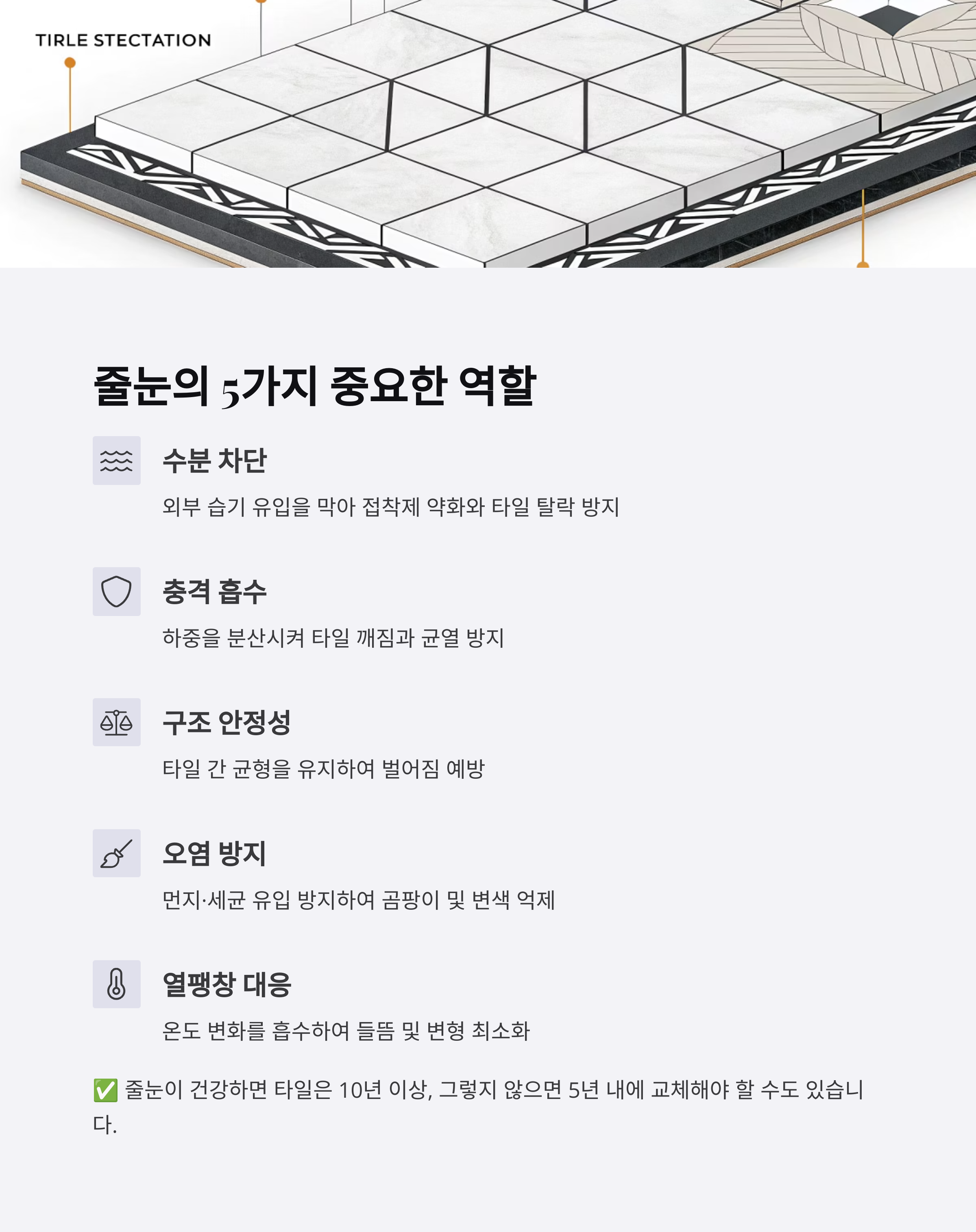 줄눈 하나로 타일 수명 연장하는 법|전문가가 알려주는 관리 팁