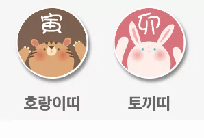 호랑이띠 토끼띠