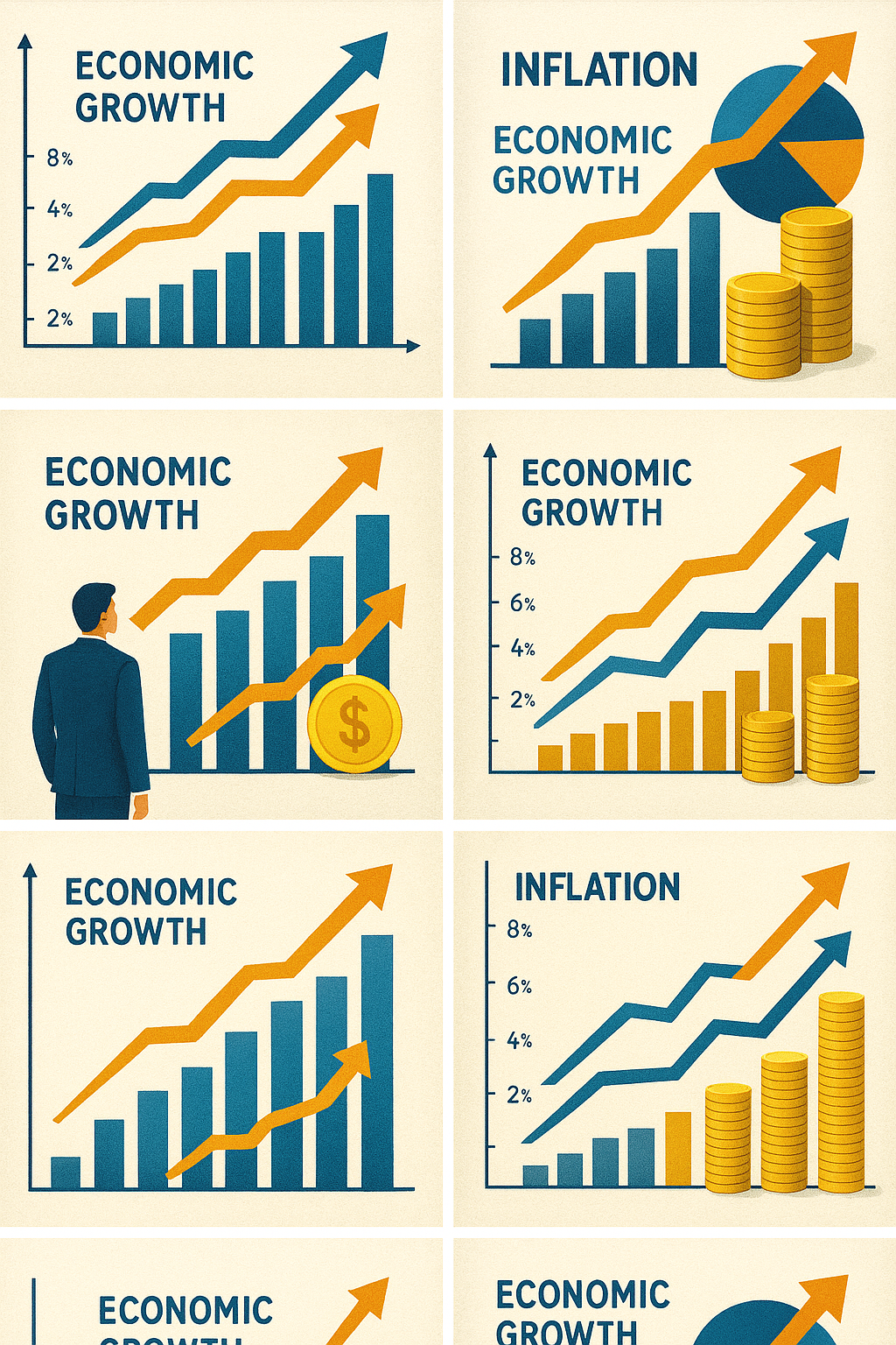 경제성장률과 물가의 이미지