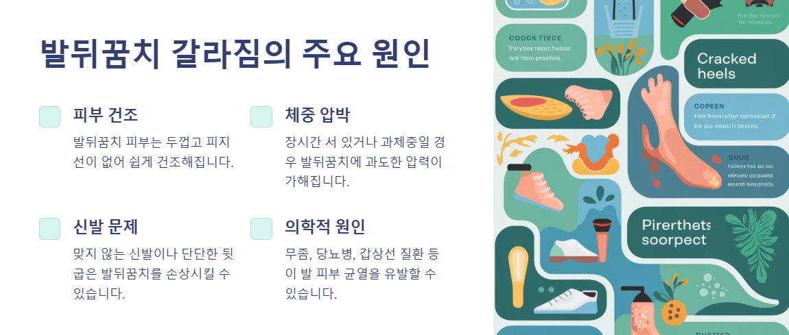 발뒤꿈치 갈라짐 원인