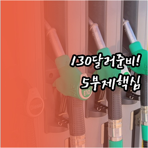 정부 유가 130달러 구간 민간 5부..