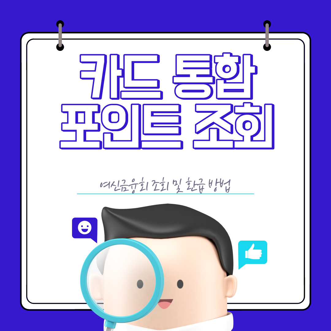 카드 통합 포인트 조회 환급
