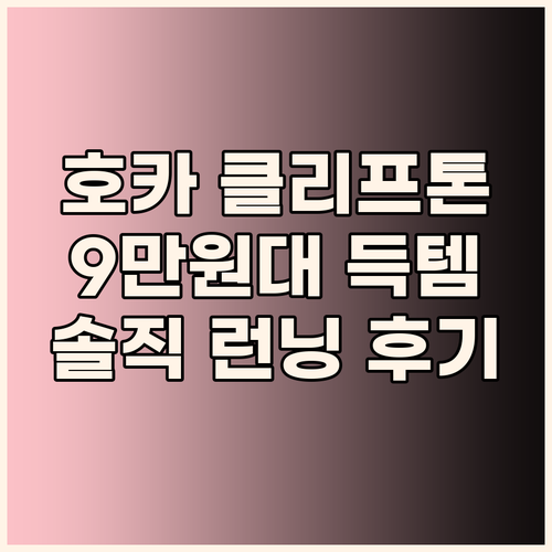 올블랙 호카 클리프톤9, 9만원대로 ..