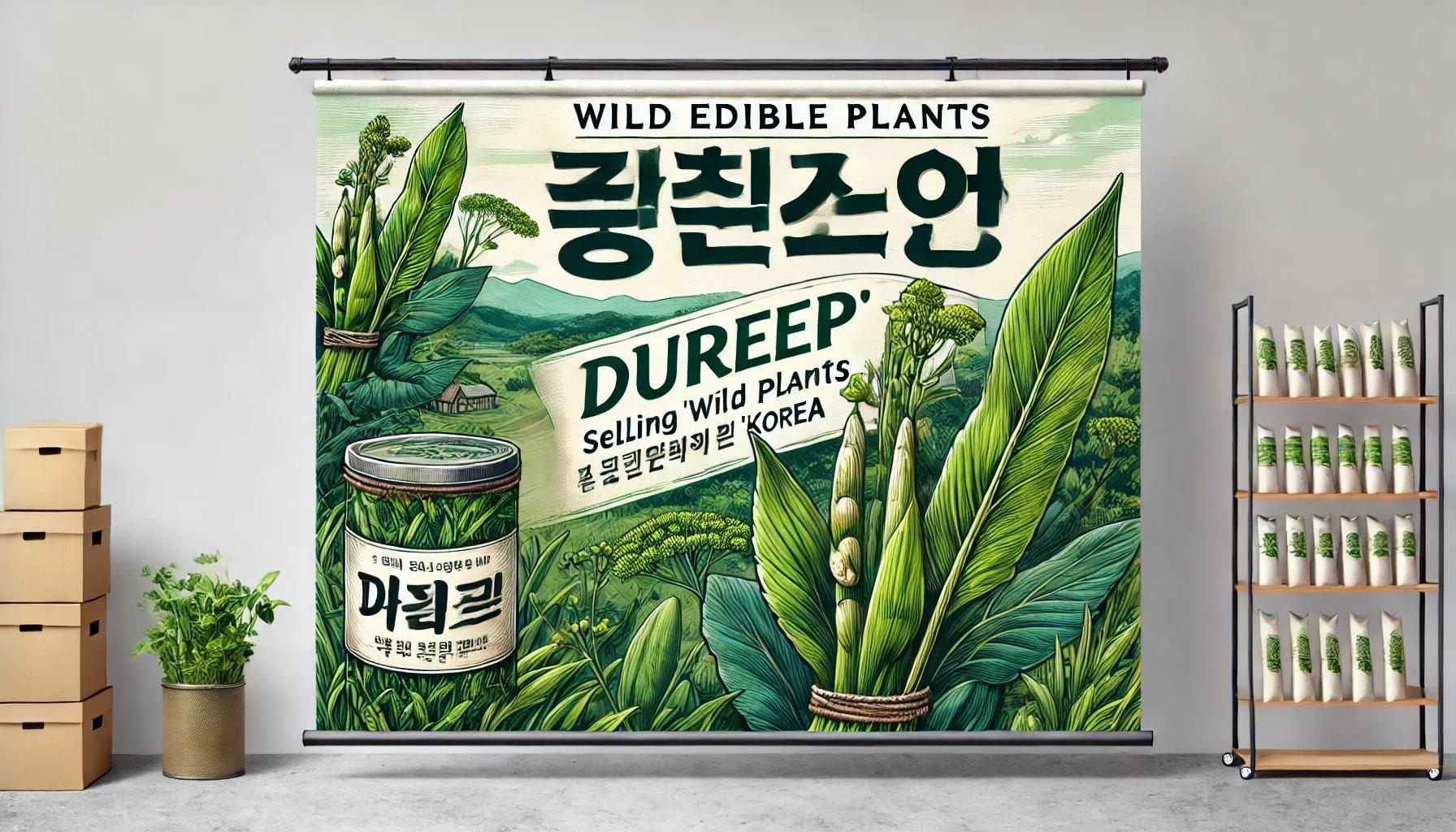 두릅 판매 현수막