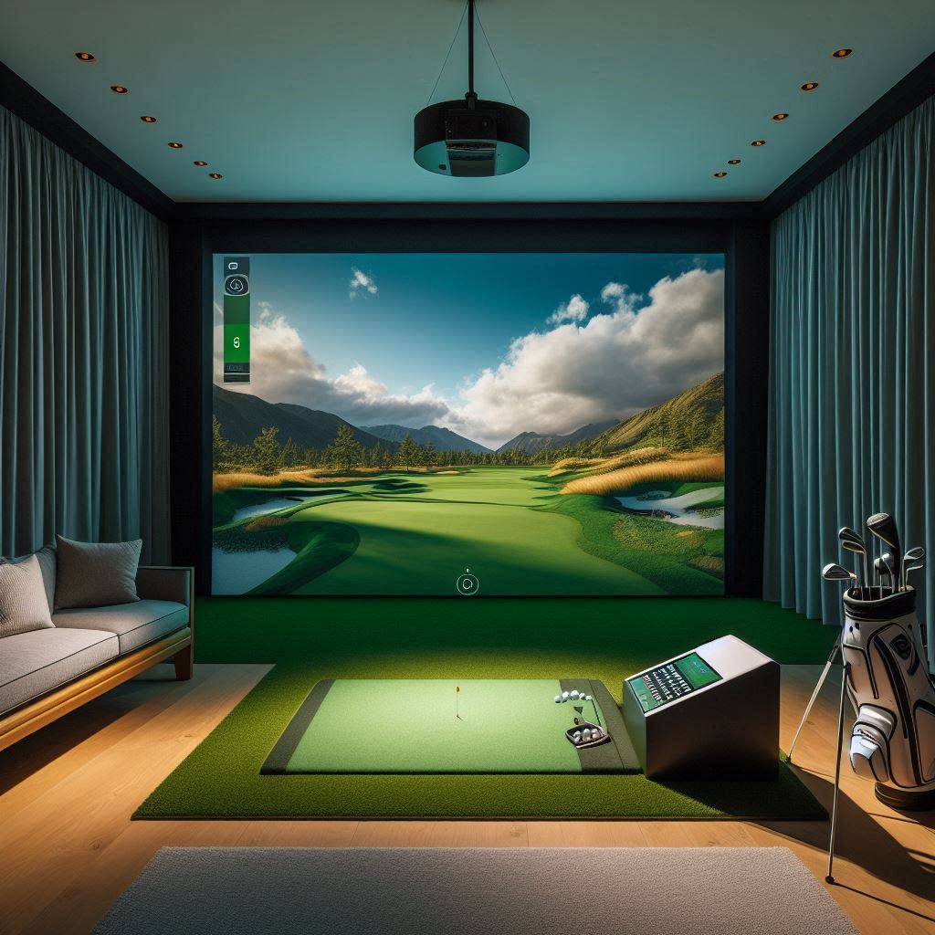 스크린골프장 배경