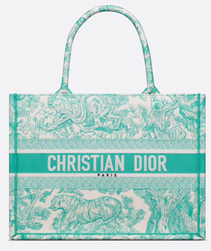 디올 아쿠아마리나 북 토트 미디엄백