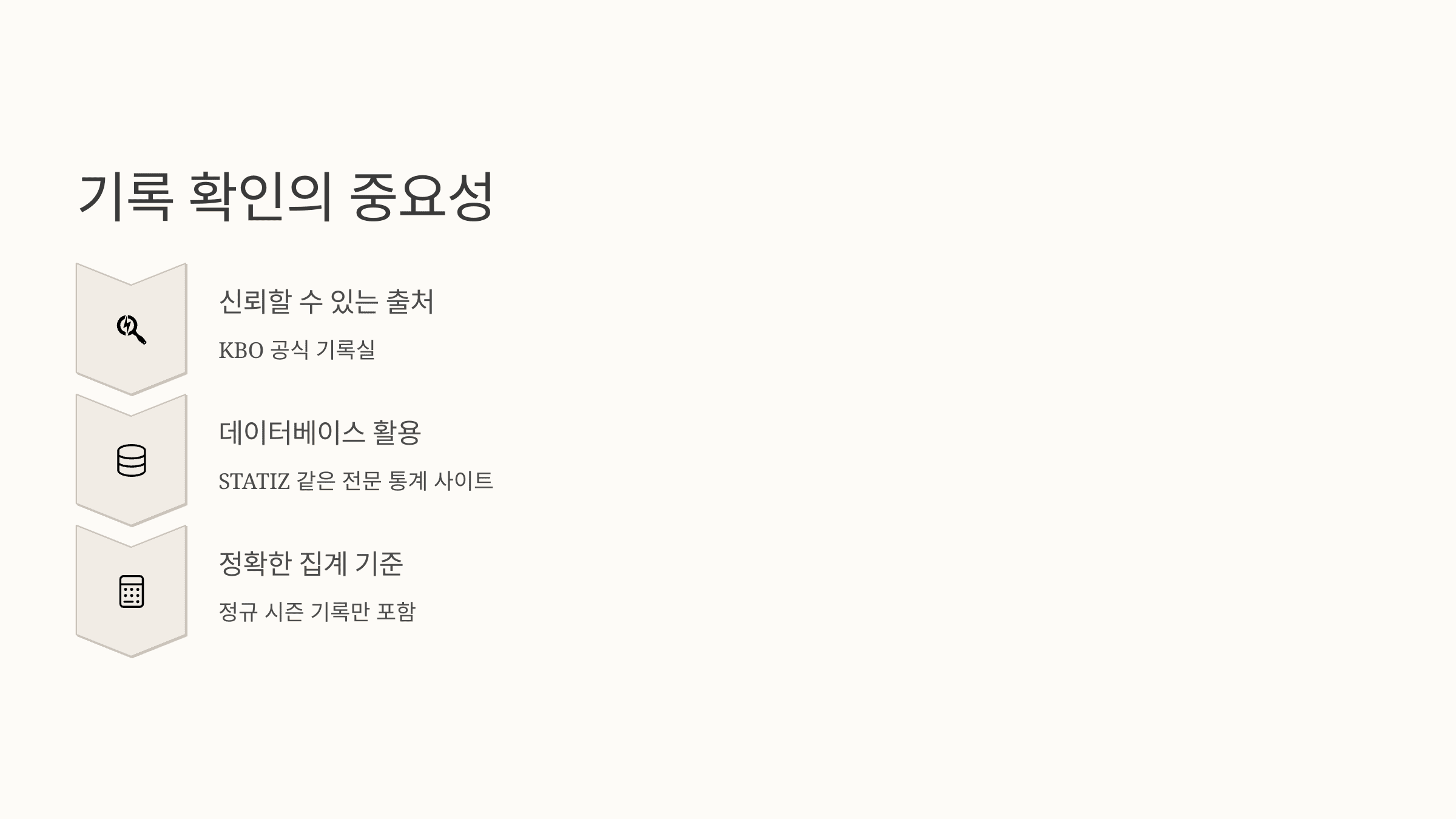 기록 확인의 중요성