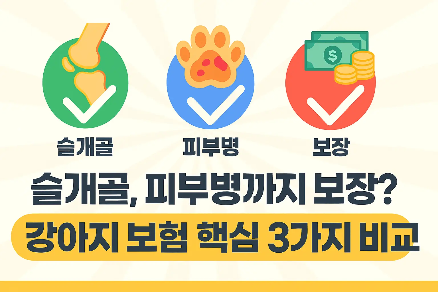 가아지 보험 핵심 3가지 비교