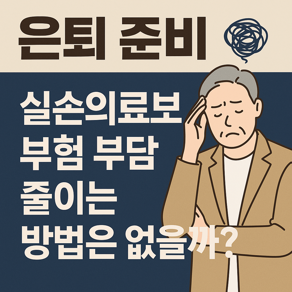 은퇴 준비, 실손의료보험 부담 줄이는 방법은 없을까?