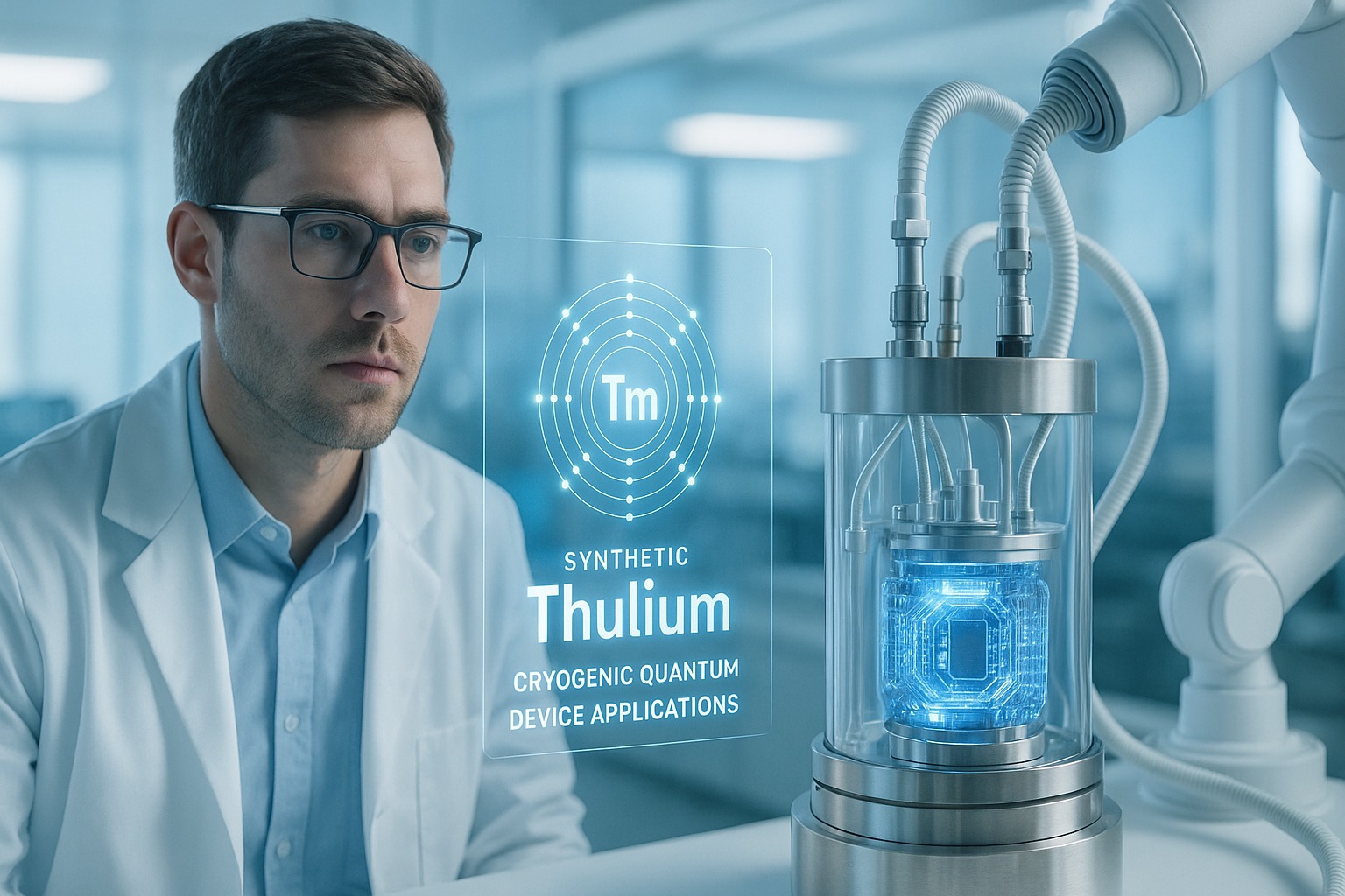 합성 톨륨의 저온 양자소자 적용 관련 사진