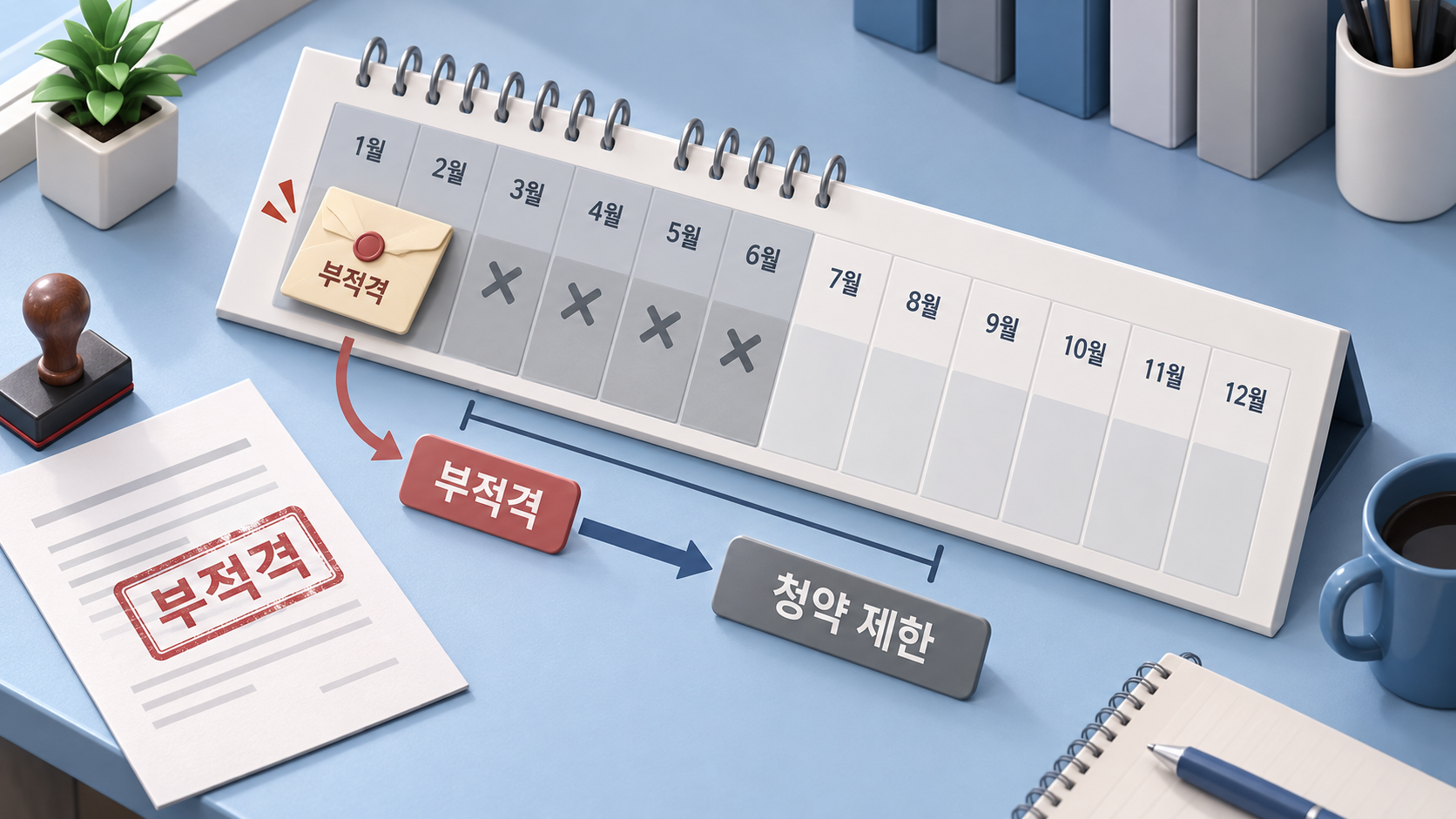 부적격 통보가 나오는 자리