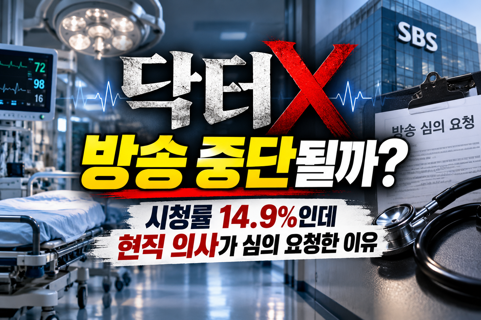 닥터X 방송 중단 가능성과 현직 의사의 방송 심의 요청