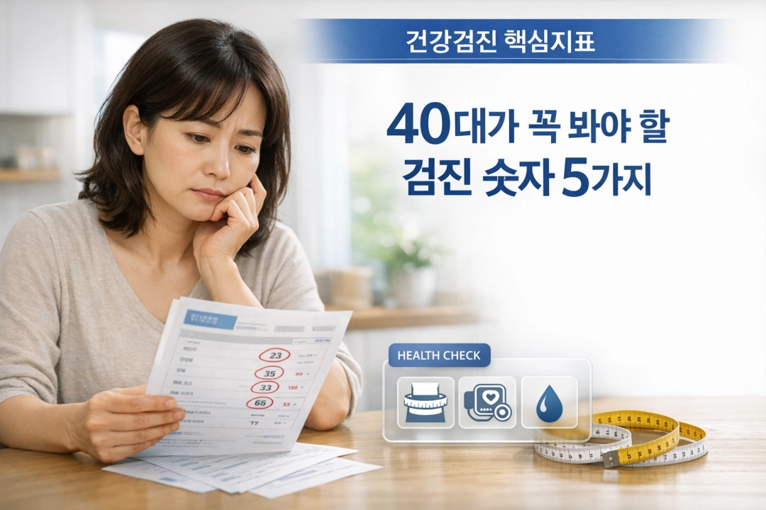 허리둘레 혈압 혈당, 40대가 꼭 봐야 할 검진 숫자 5가지