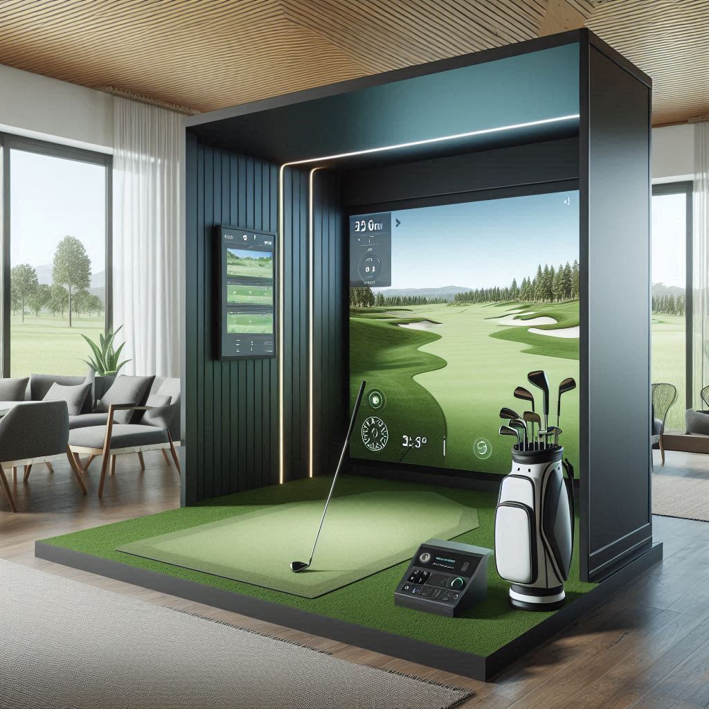 스크린골프장 배경