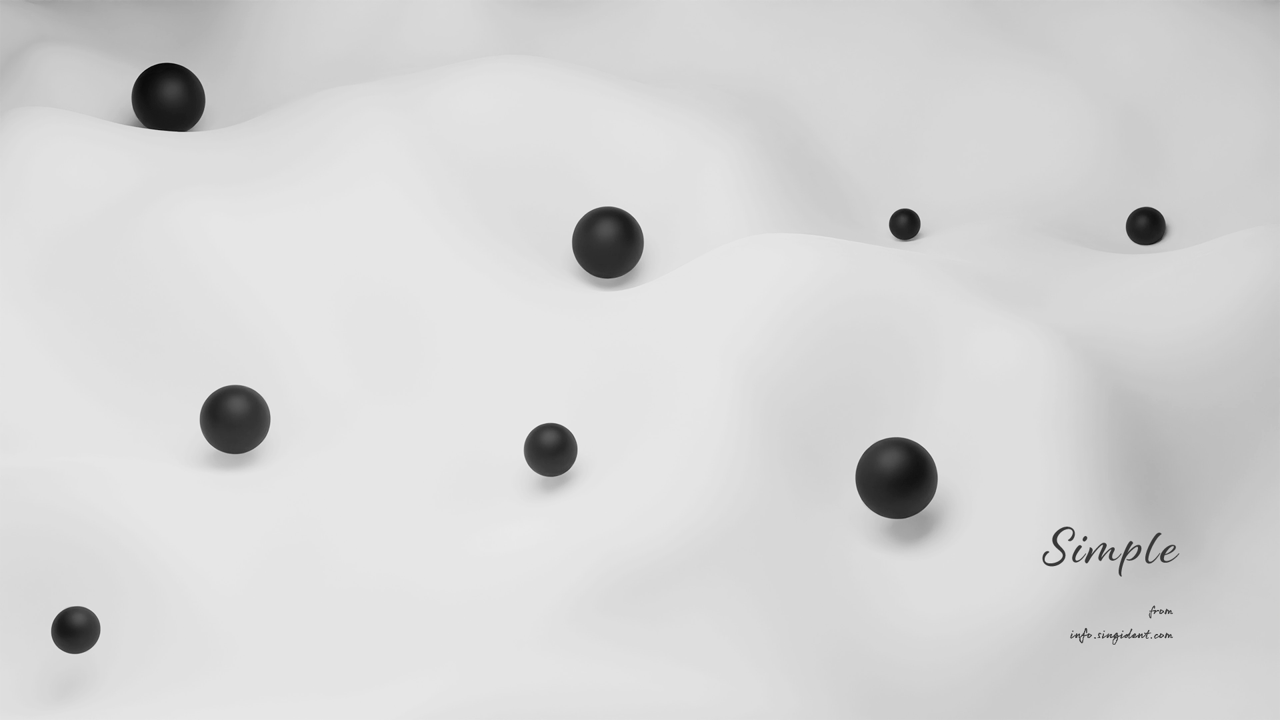 09 블랙 앤 화이트 C - Simple 흰색배경화면