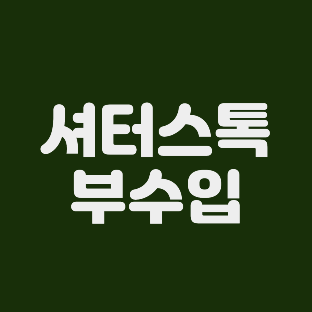 셔터스톡 부수입