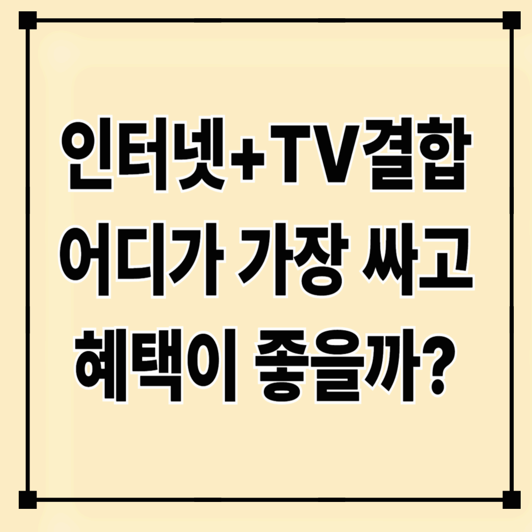 IPTV 인터넷 결합상품