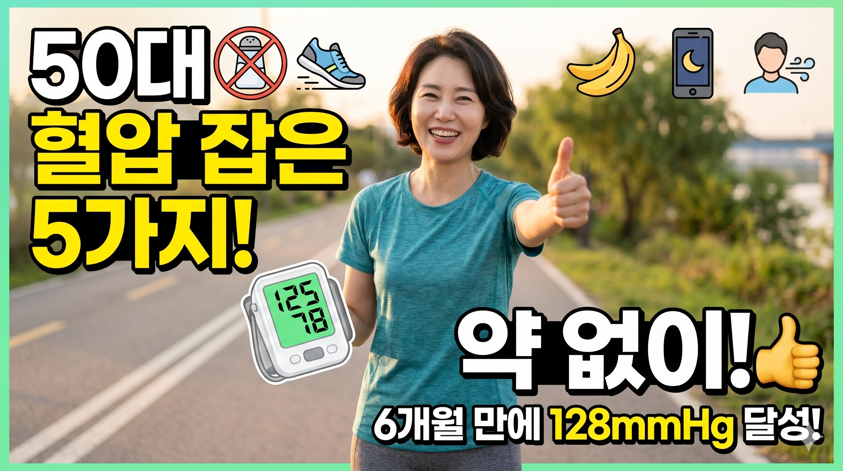 50대 혈압 낮추는 생활 습관 5가지