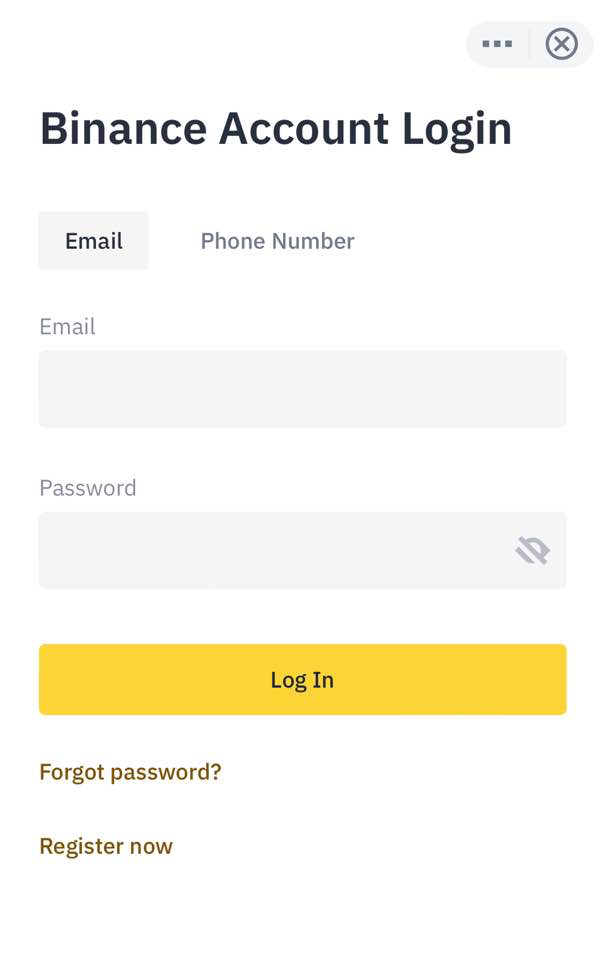 바이낸스 거래소 로그인 방법