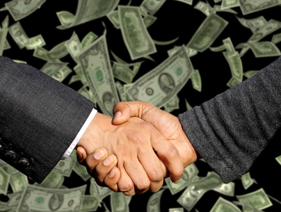 채권 체결하는 악수 사진