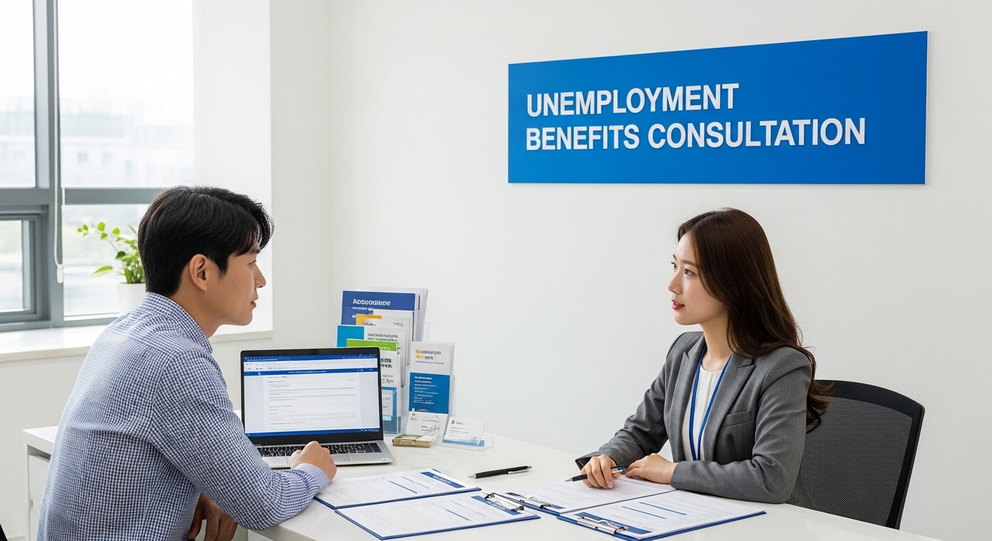 실업급여를 신청하는 남자