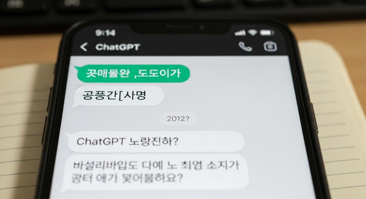 챗지피티 한글 오타