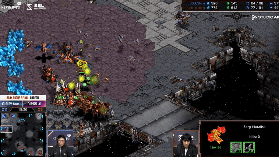 SSL 스타리그 24강 E조 최종전 9시 공격
