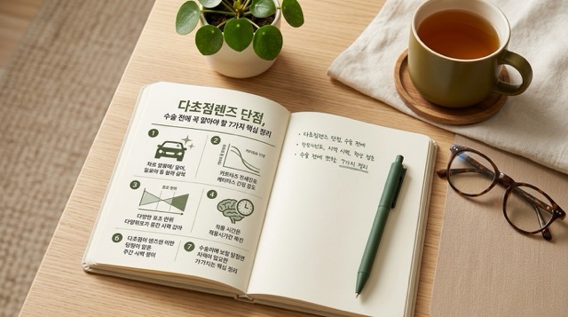 다초점렌즈 단점, 수술 전에 꼭 알아야 할 7가지 핵심 정리