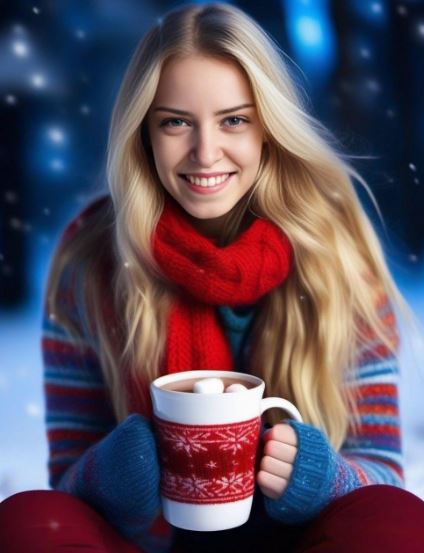 유럽 크리스마스 패션 예시 사진