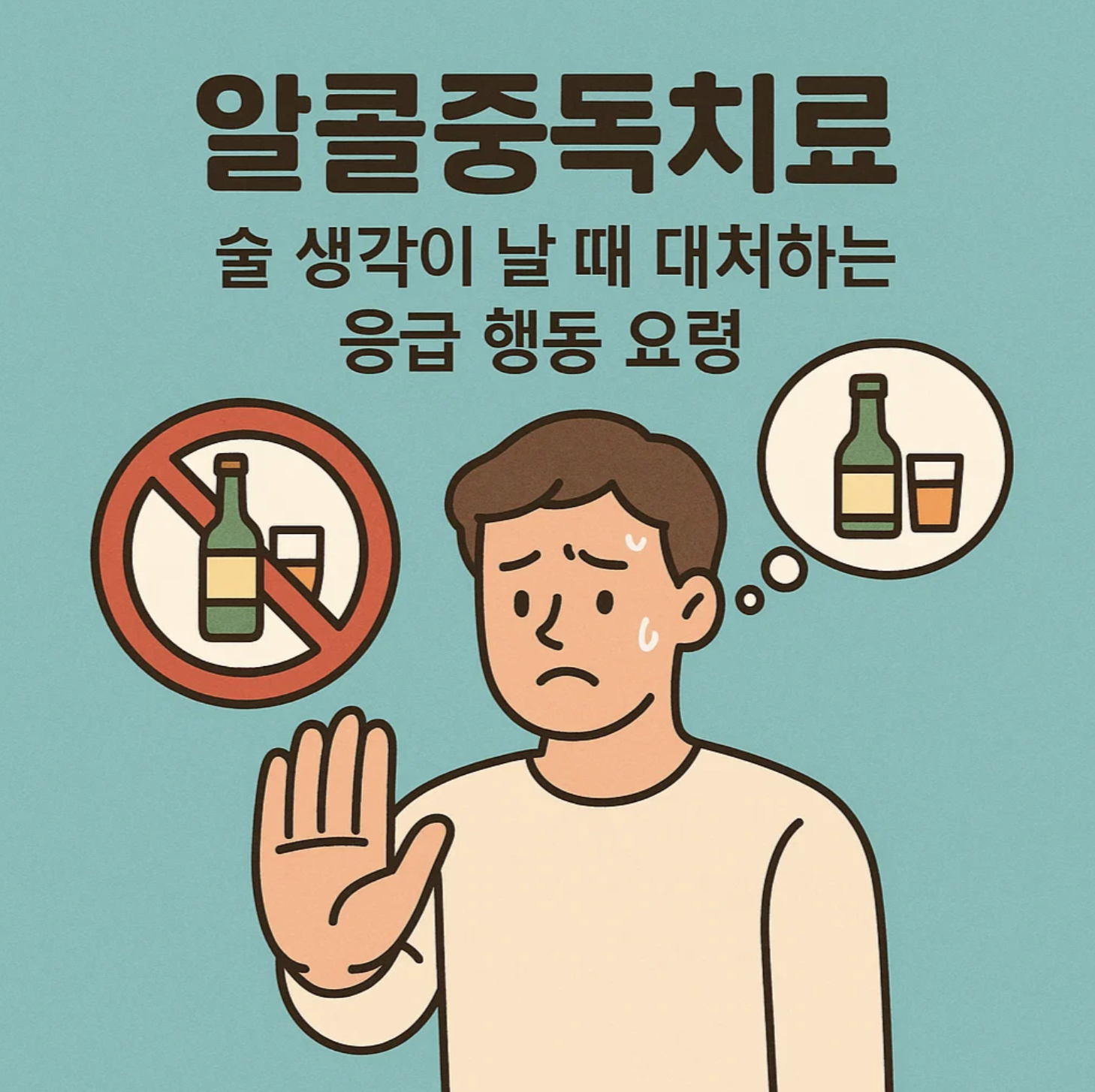 알콜중독치료, 술 생각이 날 때 대처하는 응급 행동 요령