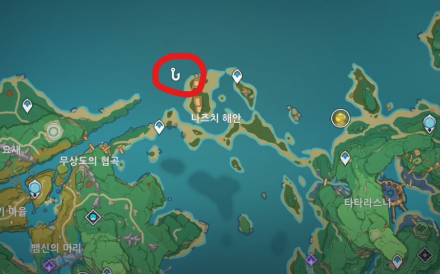 낚시 포인트 2 - 나즈치 해안