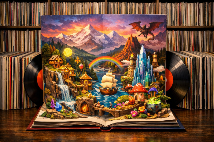 단일 곡 소비를 넘어 앨범 단위의 유기적 세계관을 소비하는 롱폼 트렌드 이미지.