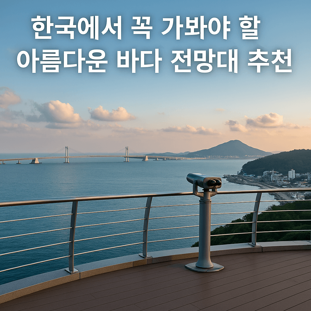 한국에서 꼭 가봐야 할 아름다운 바다 전망대 추천