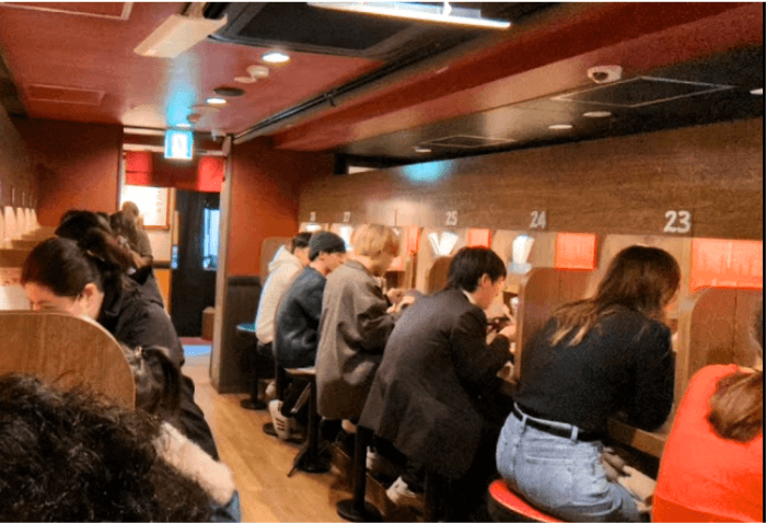 이치란의 1인석