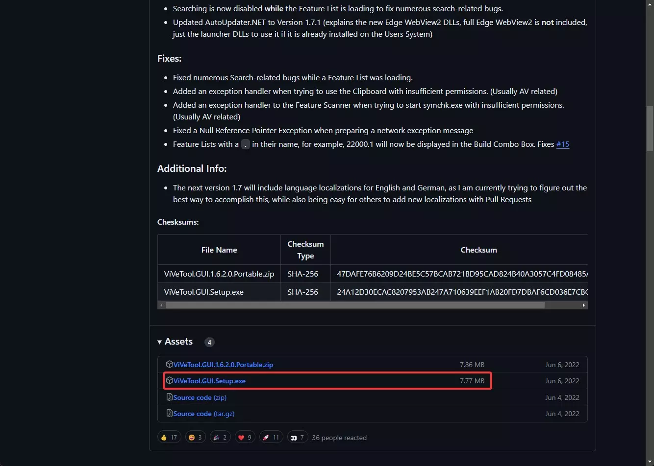 윈도우11 숨겨진 기능을 활성화 해주는 ViVeTool GUI 버전 캡쳐 1