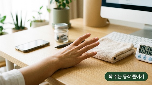 손가락 반복 사용 줄이기
