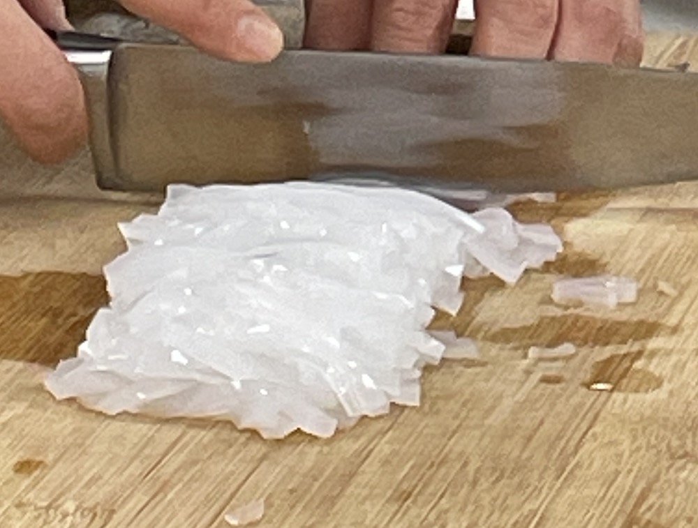 한식조리기능사 실기시험 준비 - 탕평채 - 청포묵 썰기