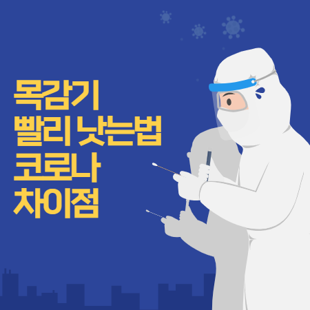 목감기 빨리 낫는법과 코로나와 차이점