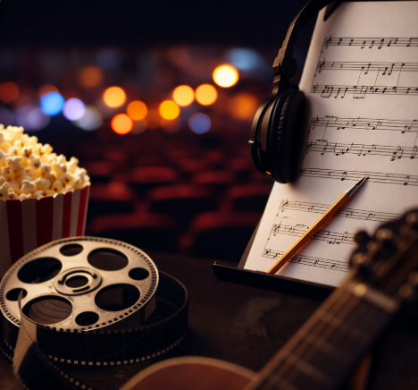 영화 필름과 악보