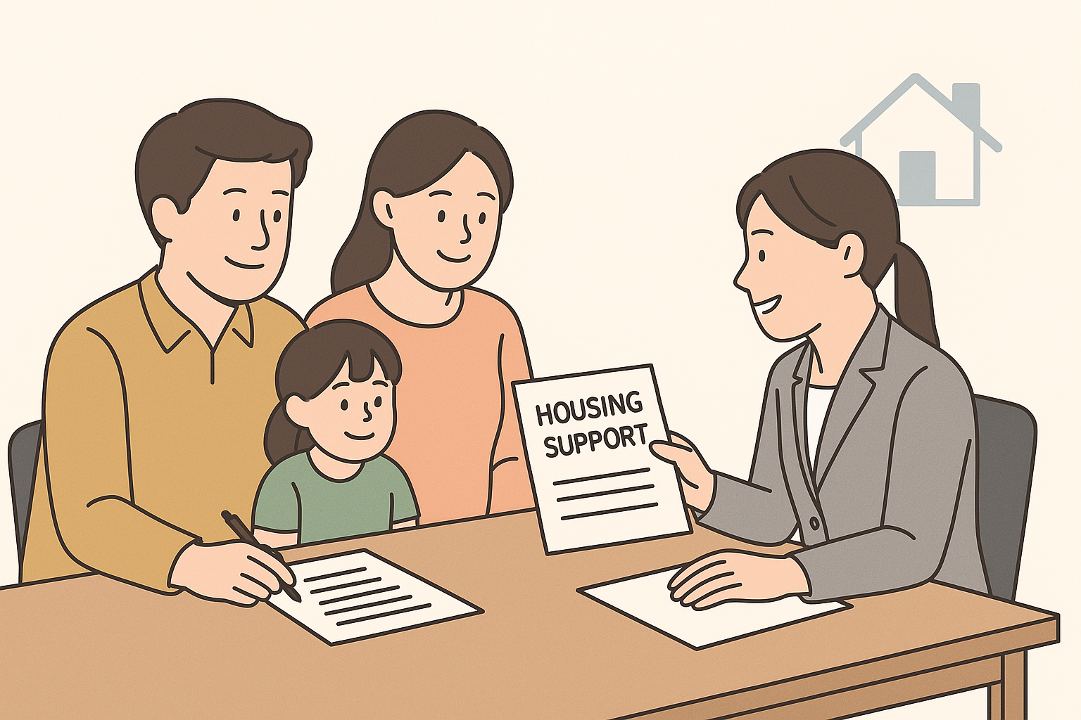 주택 지원 상담 모습