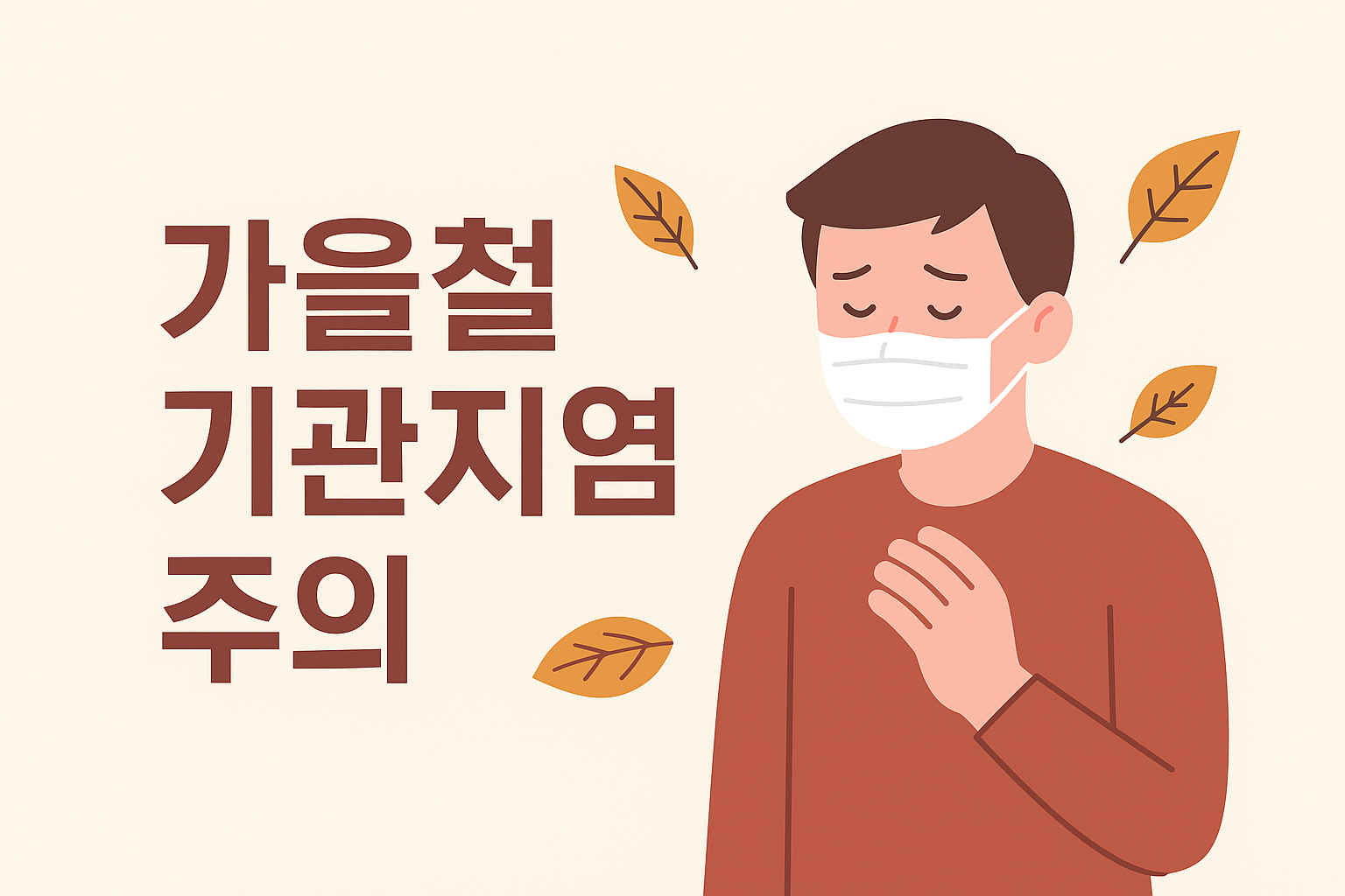 감기와 기관지염, 증상은 비슷하지만 ‘원인’이 다릅니다