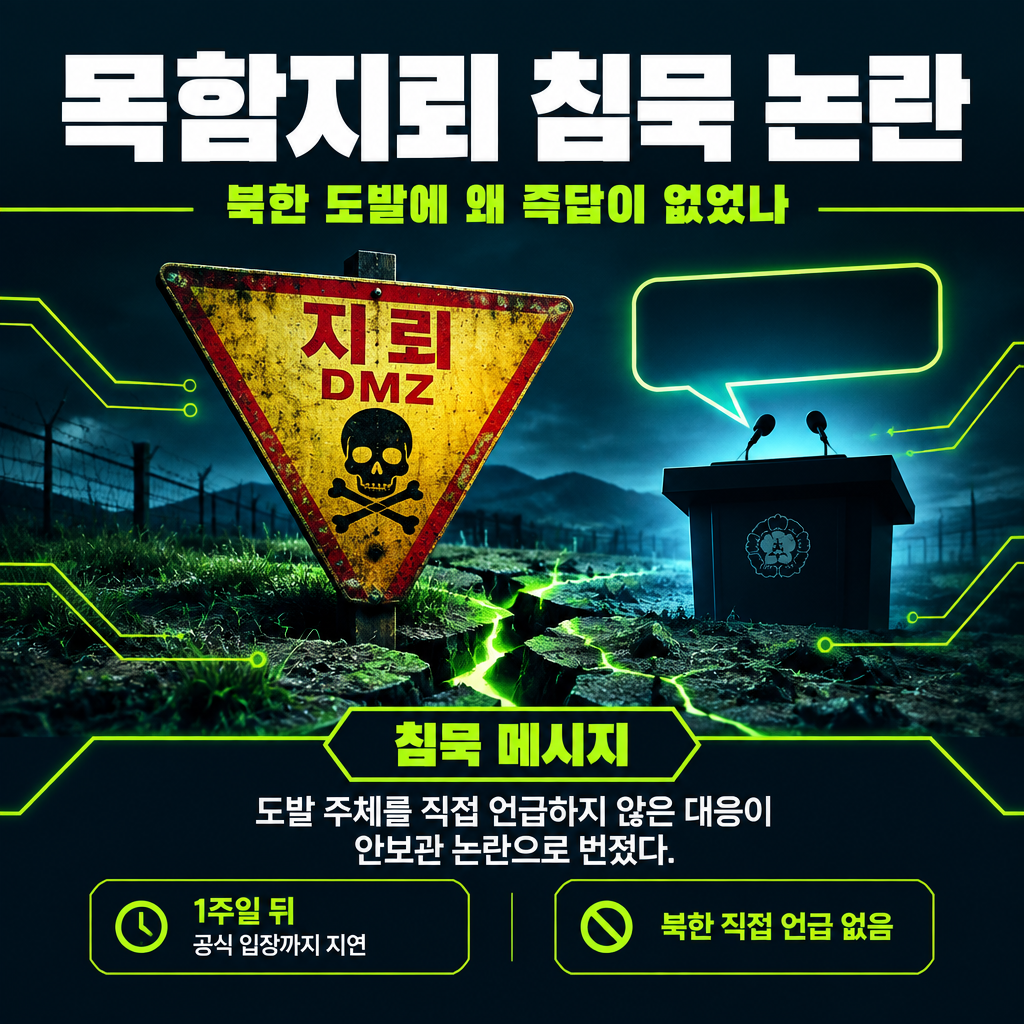목함지뢰 침묵 논란