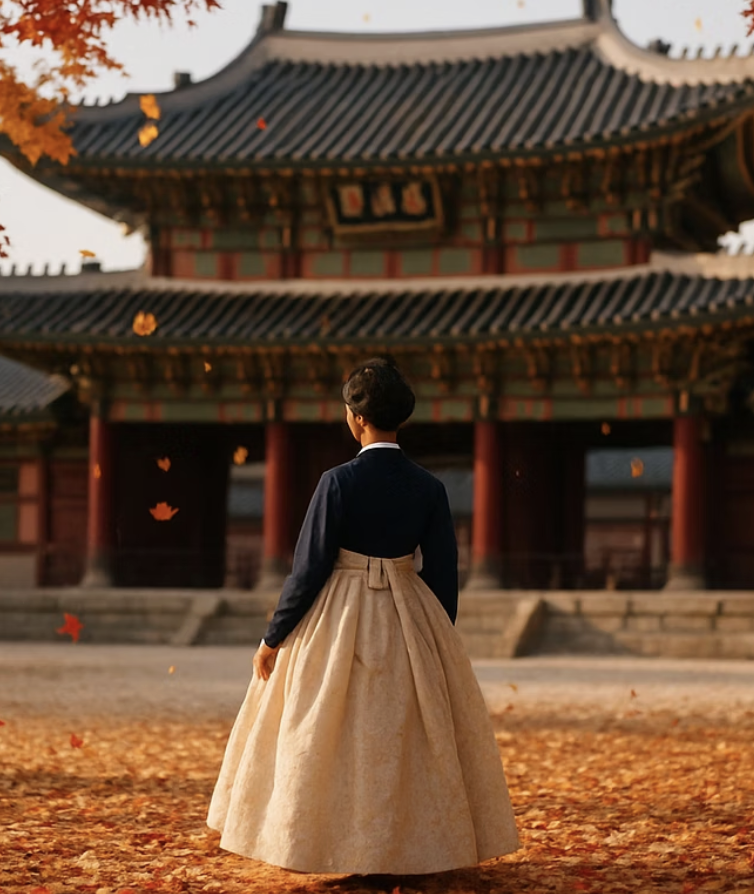 가을, 붉게 타오르는 한 폭의 그림