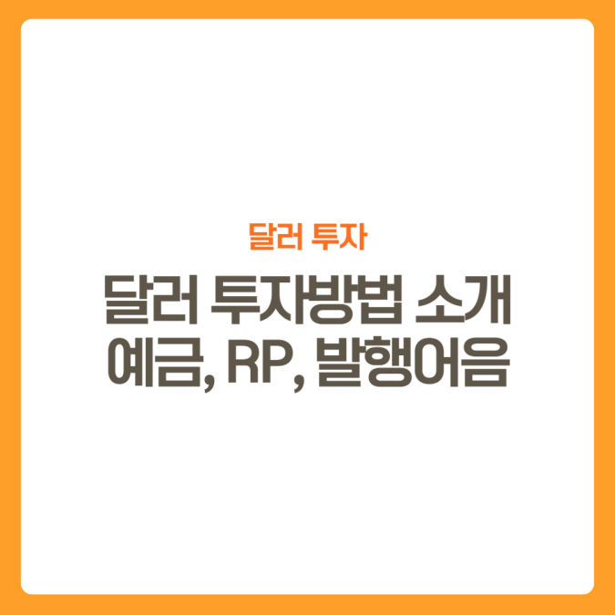 썸네일-달러투자방법