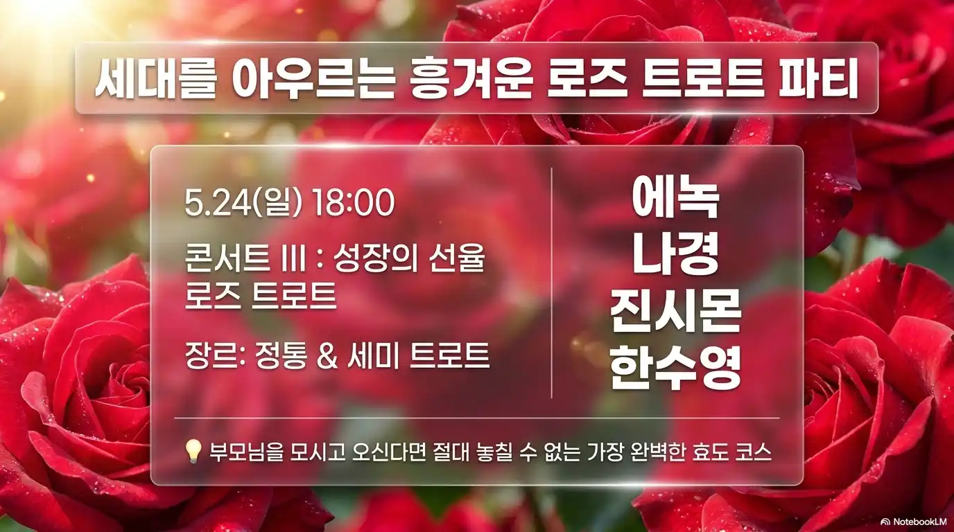 곡성 장미축제 5월 24일 초대가수 라인업