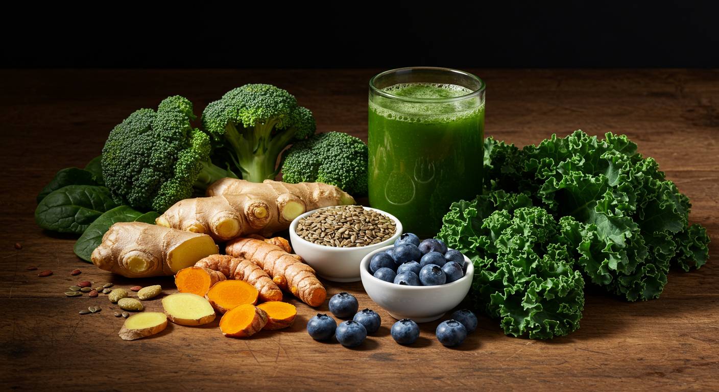 면역력 강화 음식 (브로콜리, 생강, 블루베리 등)